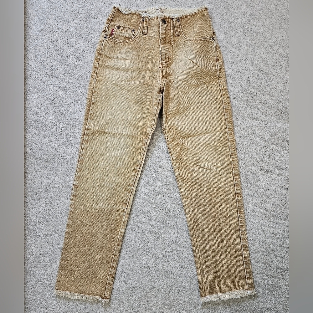 Vintage Lei Riding Jeans Cowboy Western Straight Leg Tan Size 7